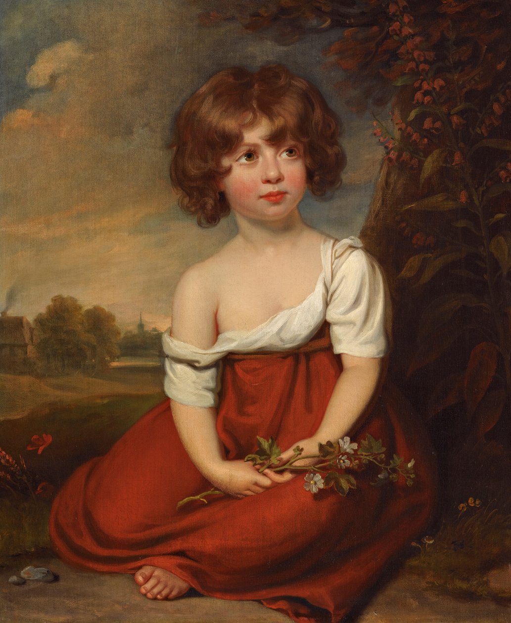 Elizabeth Brudenell-Bruce olduğu söylenen Bir Hanımefendinin Portresi by Circle of William Beechey