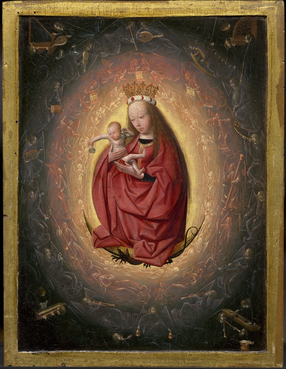 Meryem'in Yüceltilmesi by Circle of Geertgen tot Sint Jans