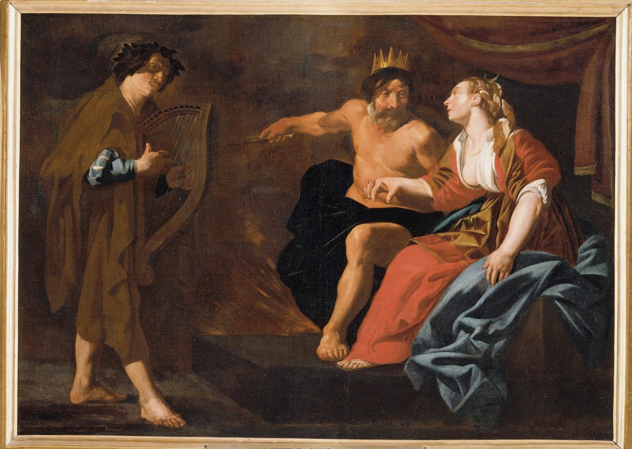 Orpheus, Pluto ve Proserpina. by Claes Cornelisz. Moeyaert