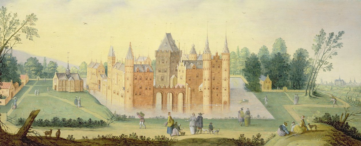 ಎಗ್ಮಂಡ್ ಟರ್ಕ್‌ನಲ್ಲಿ ಅಬ್ಬೆ ಮತ್ತು ಚಟೌ by Claes Jacobsz van der Heck