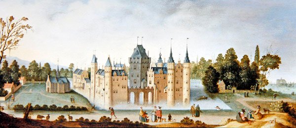 Egmond Manastırı ve Kalesi (panelde yağ) by Claes Jacobsz. van der Heck