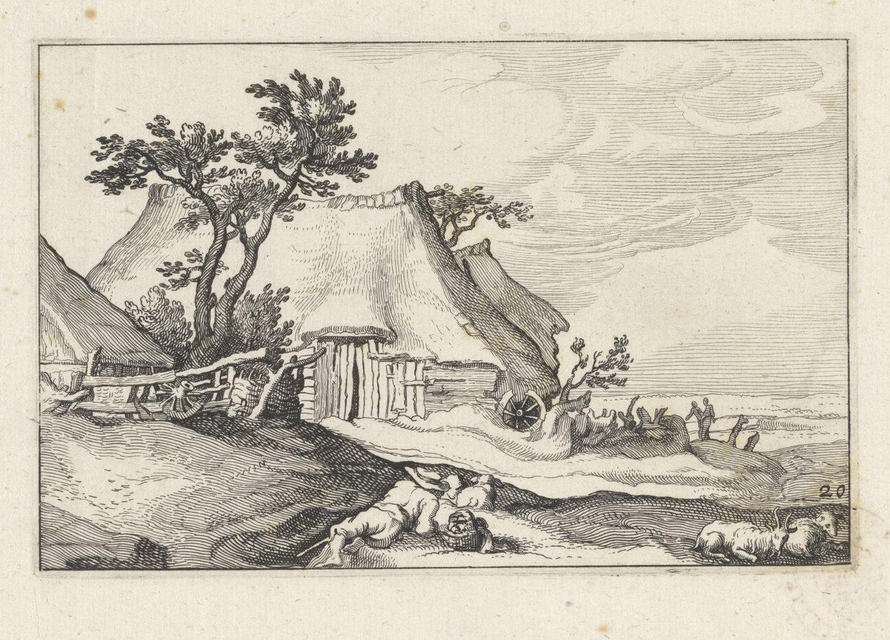 Çiftlik ve Koyun ve Keçi ile Çiftlik ve Çoban Çiftlikleri ile Manzaralar (dizi başlığı) by Claes Jansz. Visscher (II)