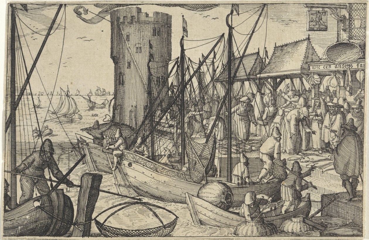 Balık Pazarı by Claes Jansz. Visscher (II)