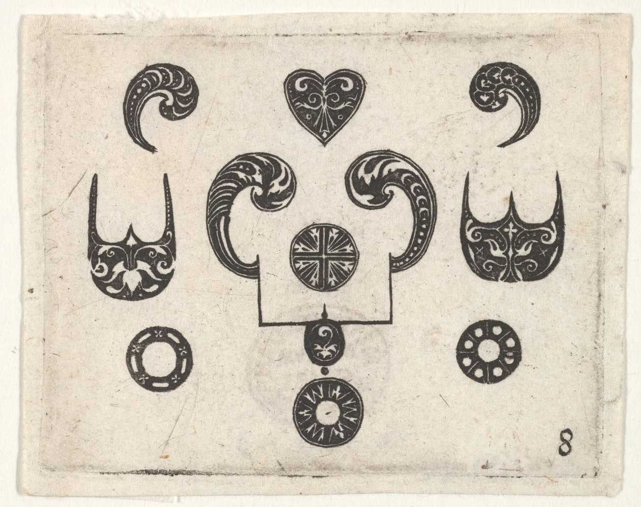 Çeşitli Motifli Kara İş Baskısı, yak. 1620. by Claes Jansz Visscher
