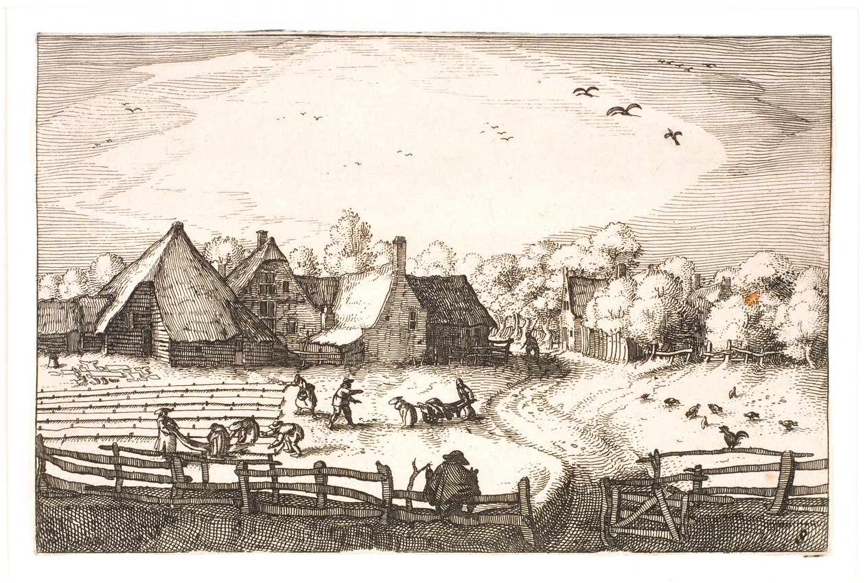 Haarlemmerhout yakınlarındaki Ağartma Tarlaları by Claes Jansz. Visscher