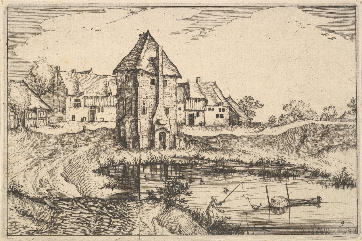 Gölet, Brabant ilinden levha 9, yak. 1610 by Claes Jansz Visscher