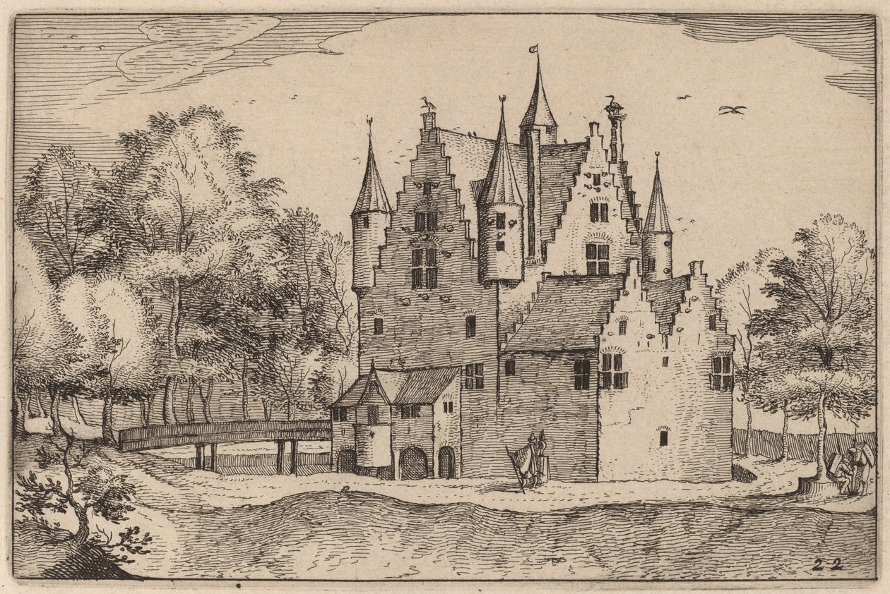 Kale by Claes Jansz Visscher after Johannes van Doetechum, the Elder after Lucas