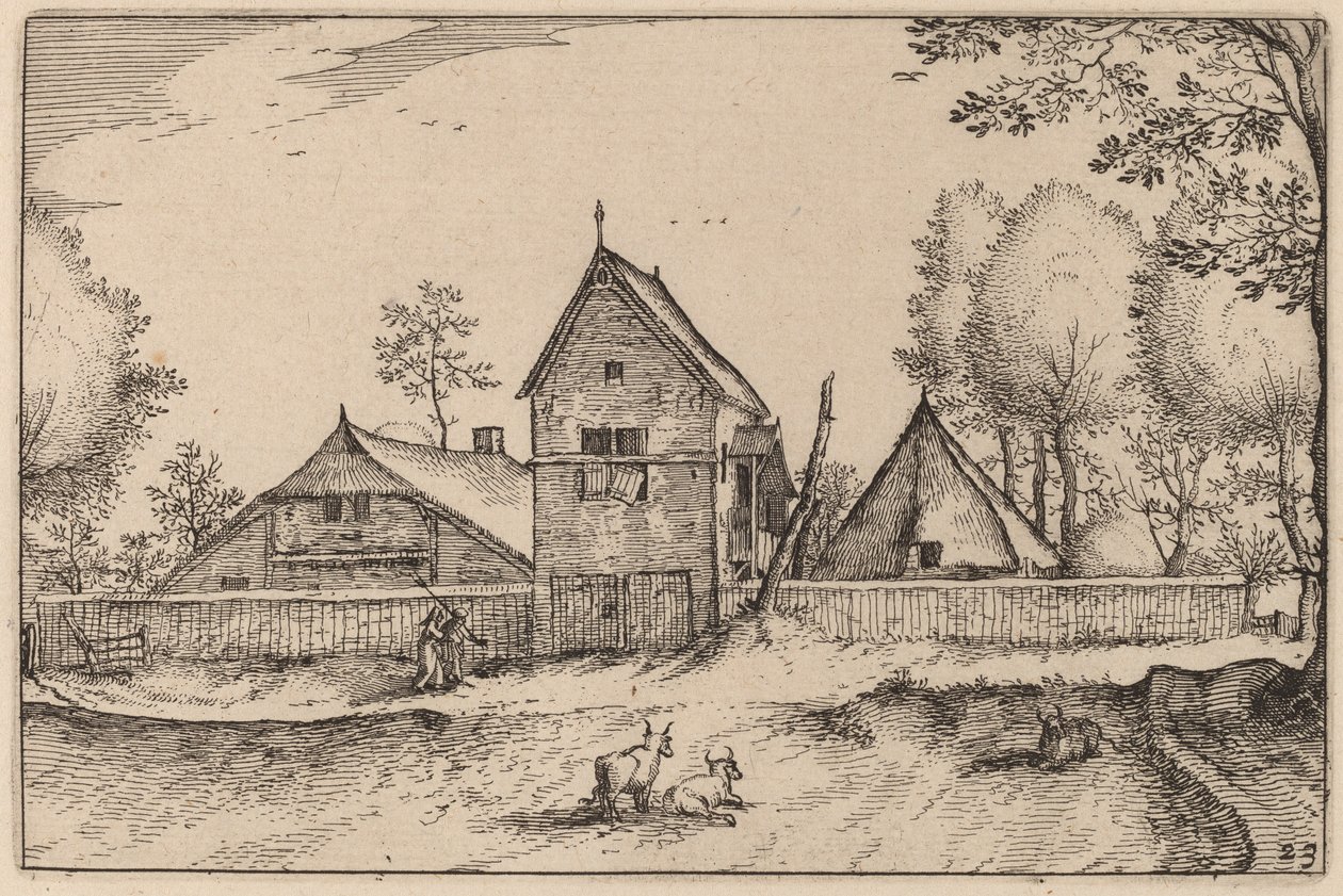 Büyük Duvarlı Çiftlik by Claes Jansz Visscher after Johannes van Doetechum, the Elder after Lucas