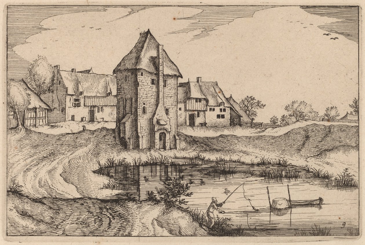 Gölet by Claes Jansz Visscher after Johannes van Doetechum, the Elder after Lucas