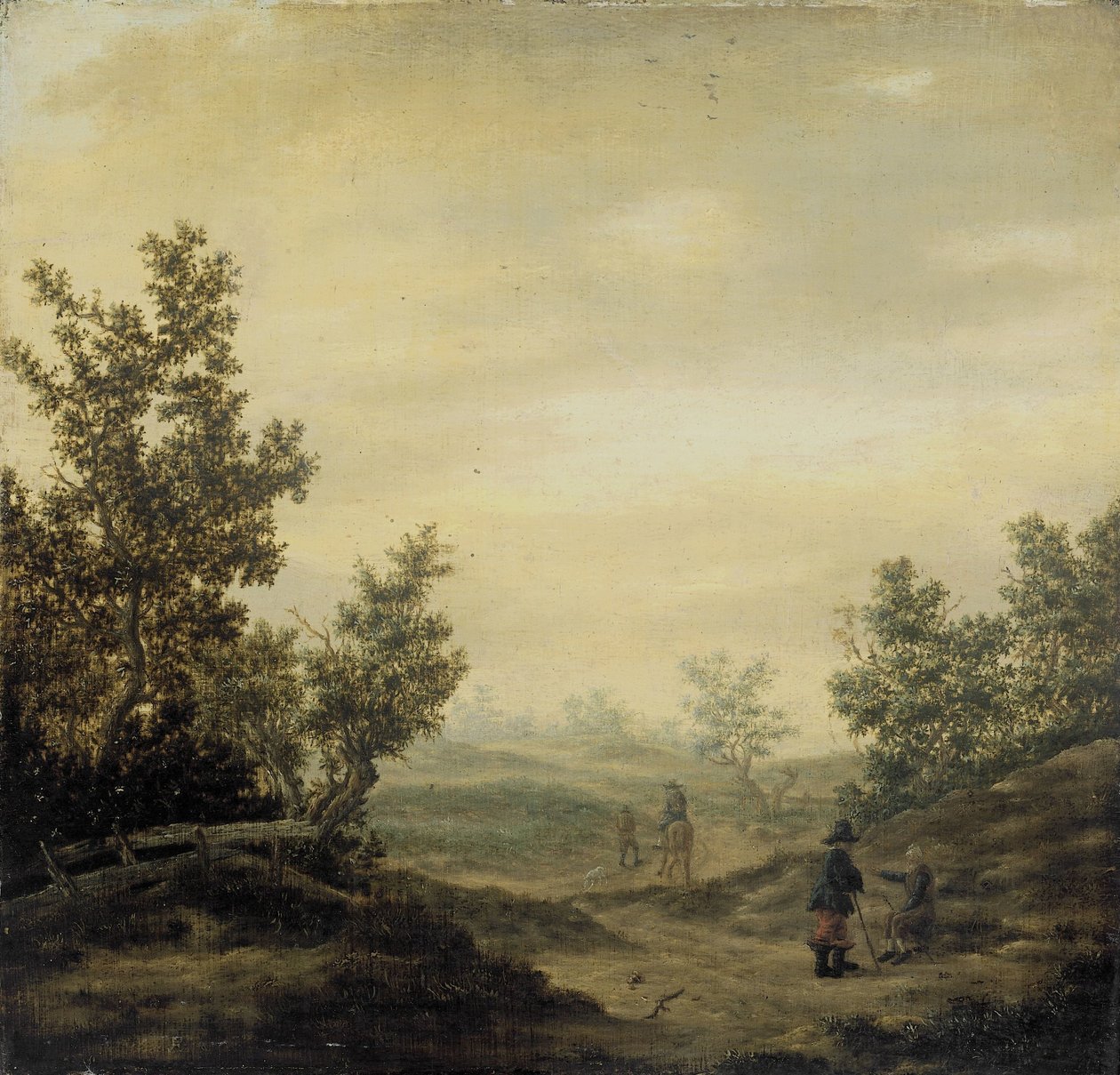 Kum tepelerinde yol by Claes van Beresteyn (attributed to)