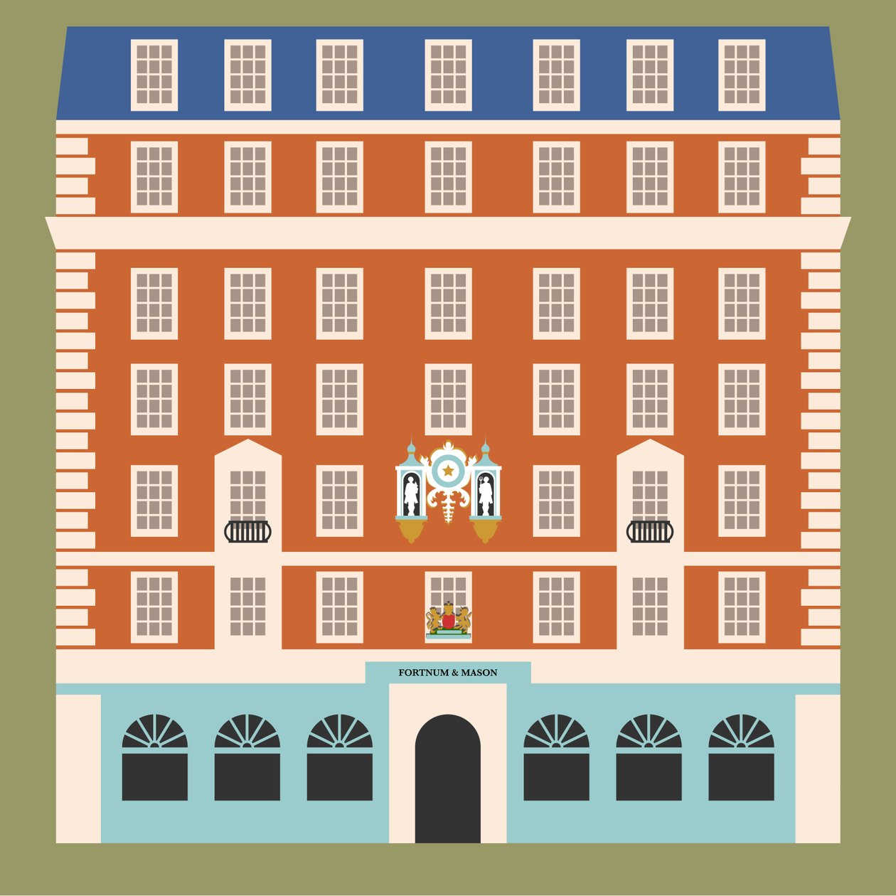 Fortnum ve Mason, Piccadilly by Claire Huntley