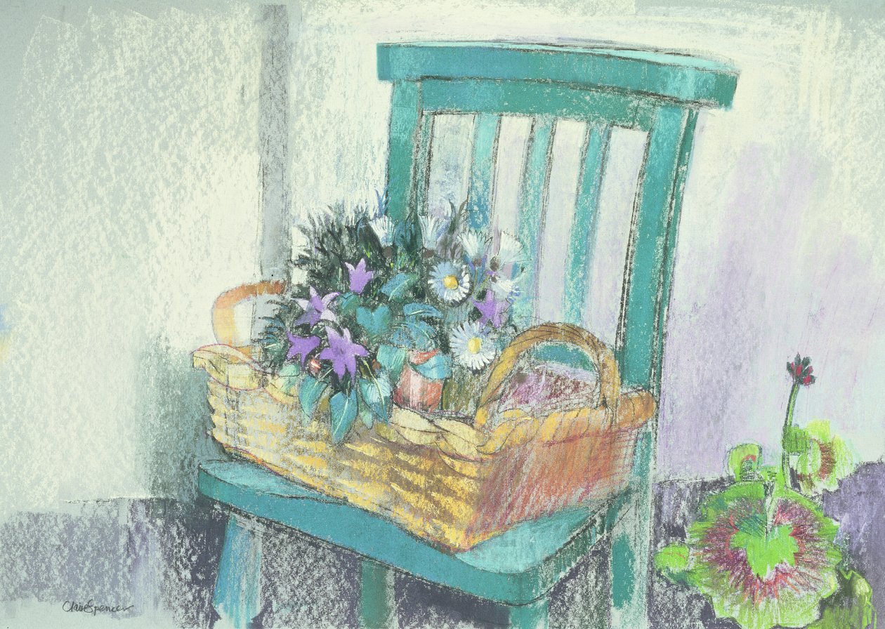 Campanulas ve Papatyalar by Claire Spencer