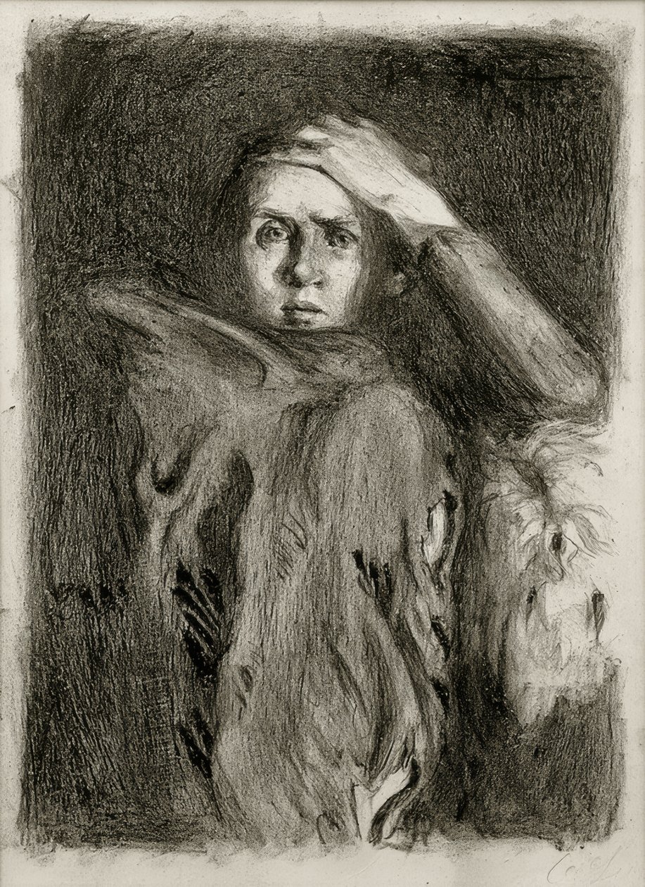 Destekli kol / titreme ile otoportre by Clara Siewert