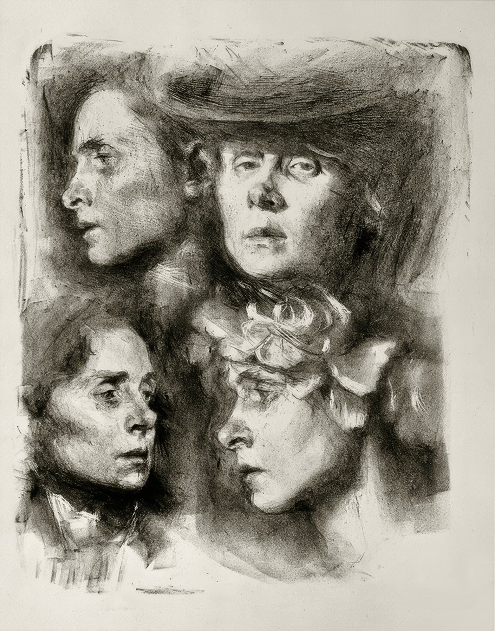 Dört otoportre by Clara Siewert