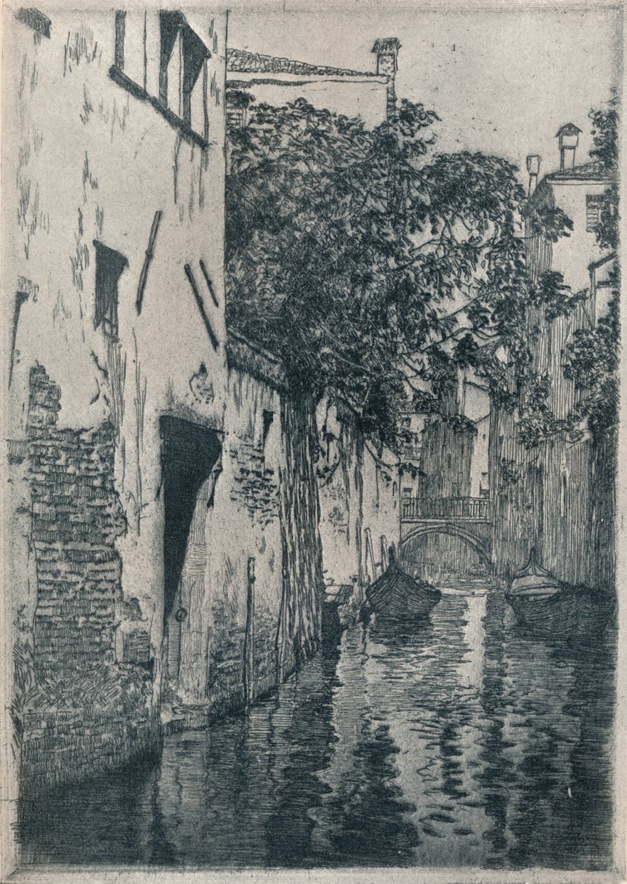San Agostino Kanalı, Venedik, c1905 1914-1915 by Clarence Gagnon
