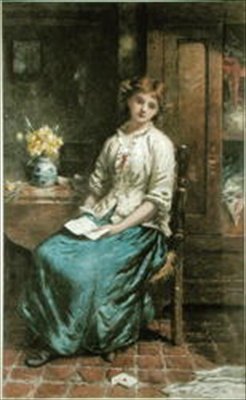 Aşk Mektubu (kağıt üzerine sulu boya) by Clark Stanton
