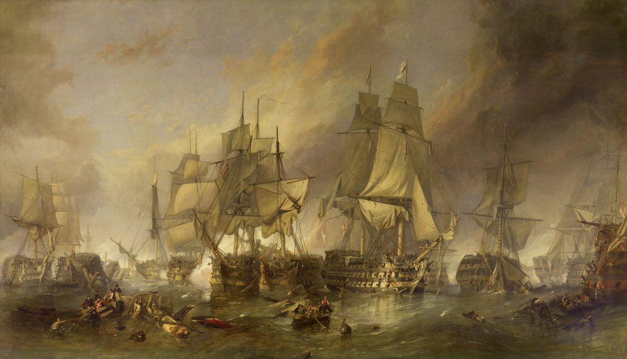 Trafalgar Savaşı by Clarkson Frederick Stanfield