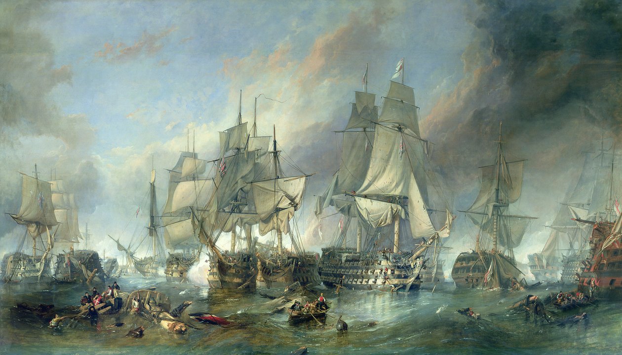 Trafalgar Savaşı, 1805 by Clarkson Frederick Stanfield