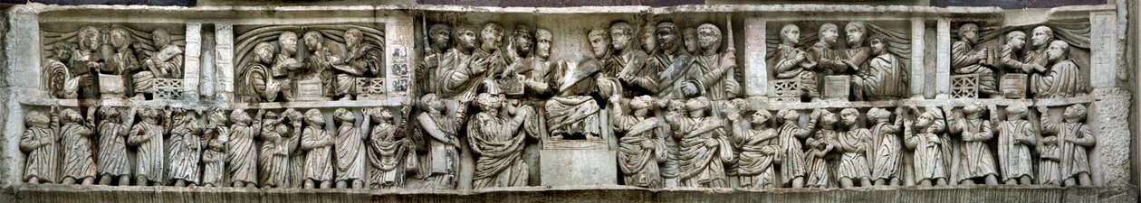 Konstantin, Liberalitas halkına para dağıtıyor. Konstantin Kemeri Detayı, 312-3 by Classical Antiquities