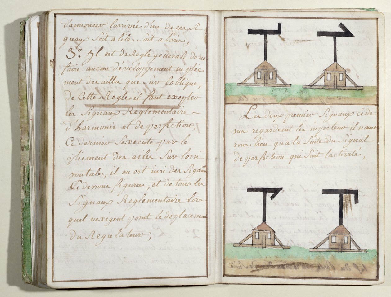 Semafor Sinyal Sistemi, c.1794 (wc & mürekkep) by Claude Chappe
