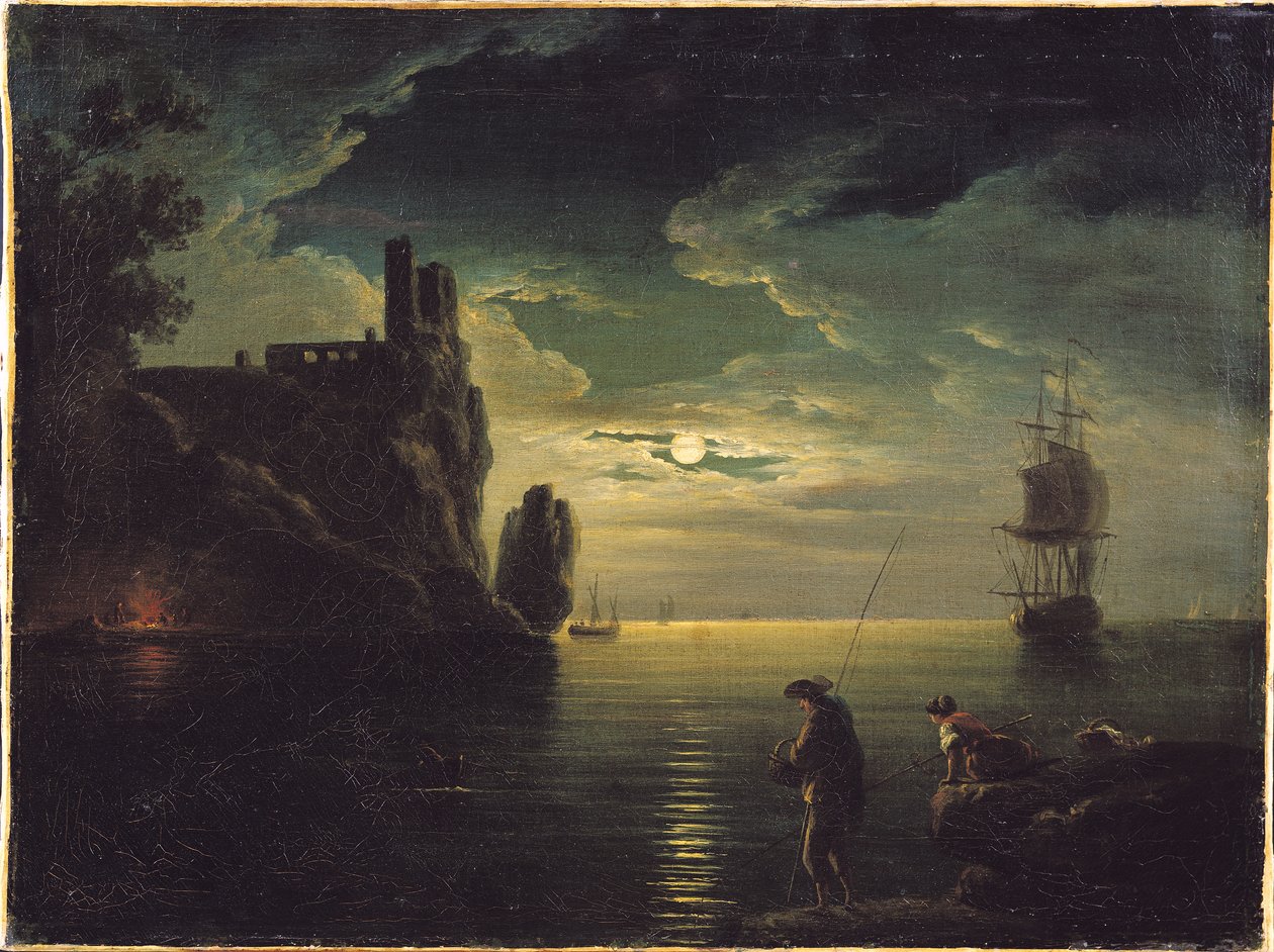 akşam deniz manzarası by Claude Joseph Vernet