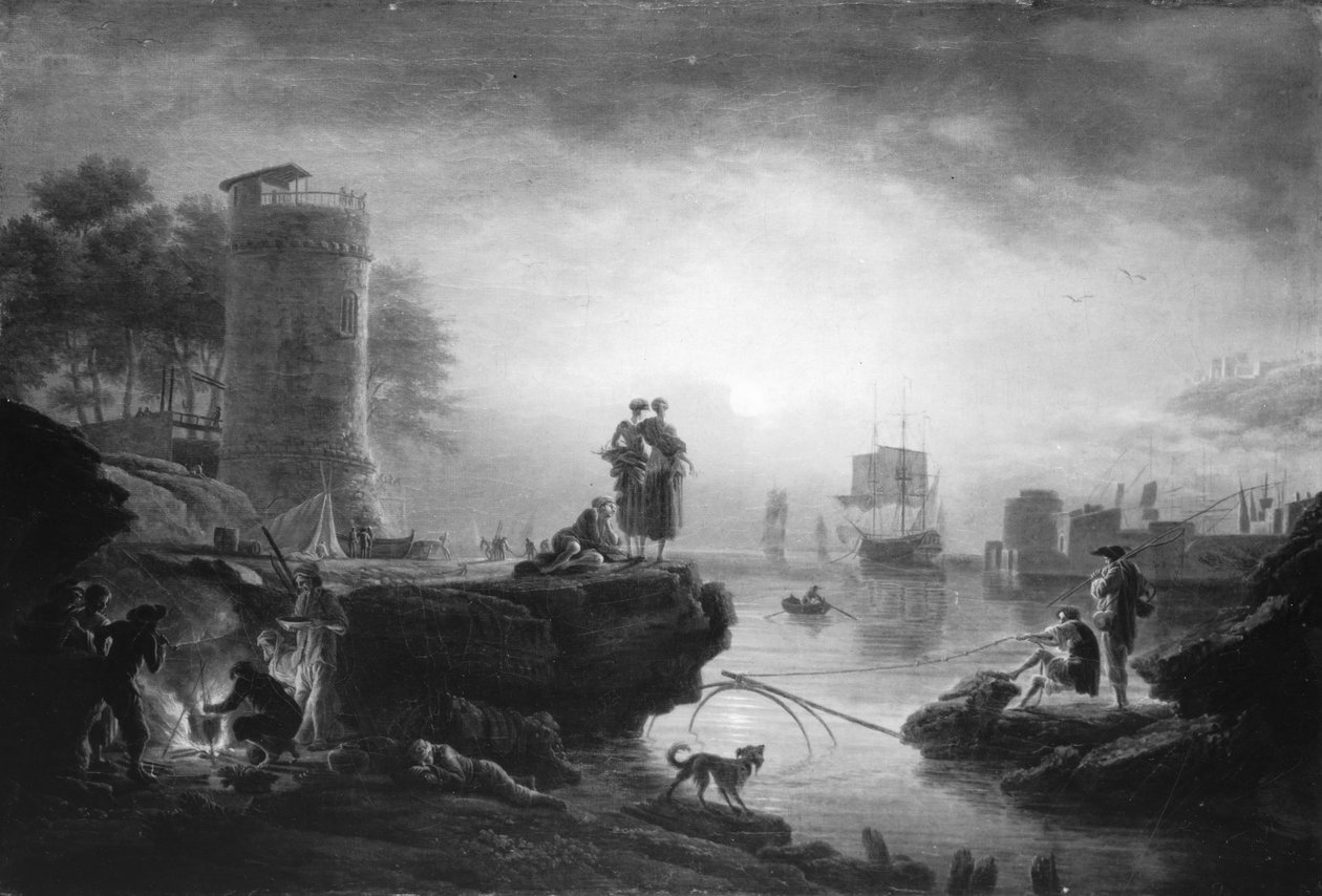 Gün doğumunda liman by Claude Joseph Vernet