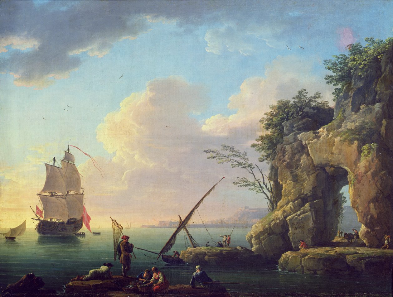 Deniz manzarası, 1748 by Claude Joseph Vernet