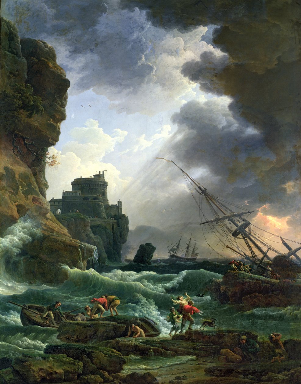 Fırtına, 1777 by Claude Joseph Vernet