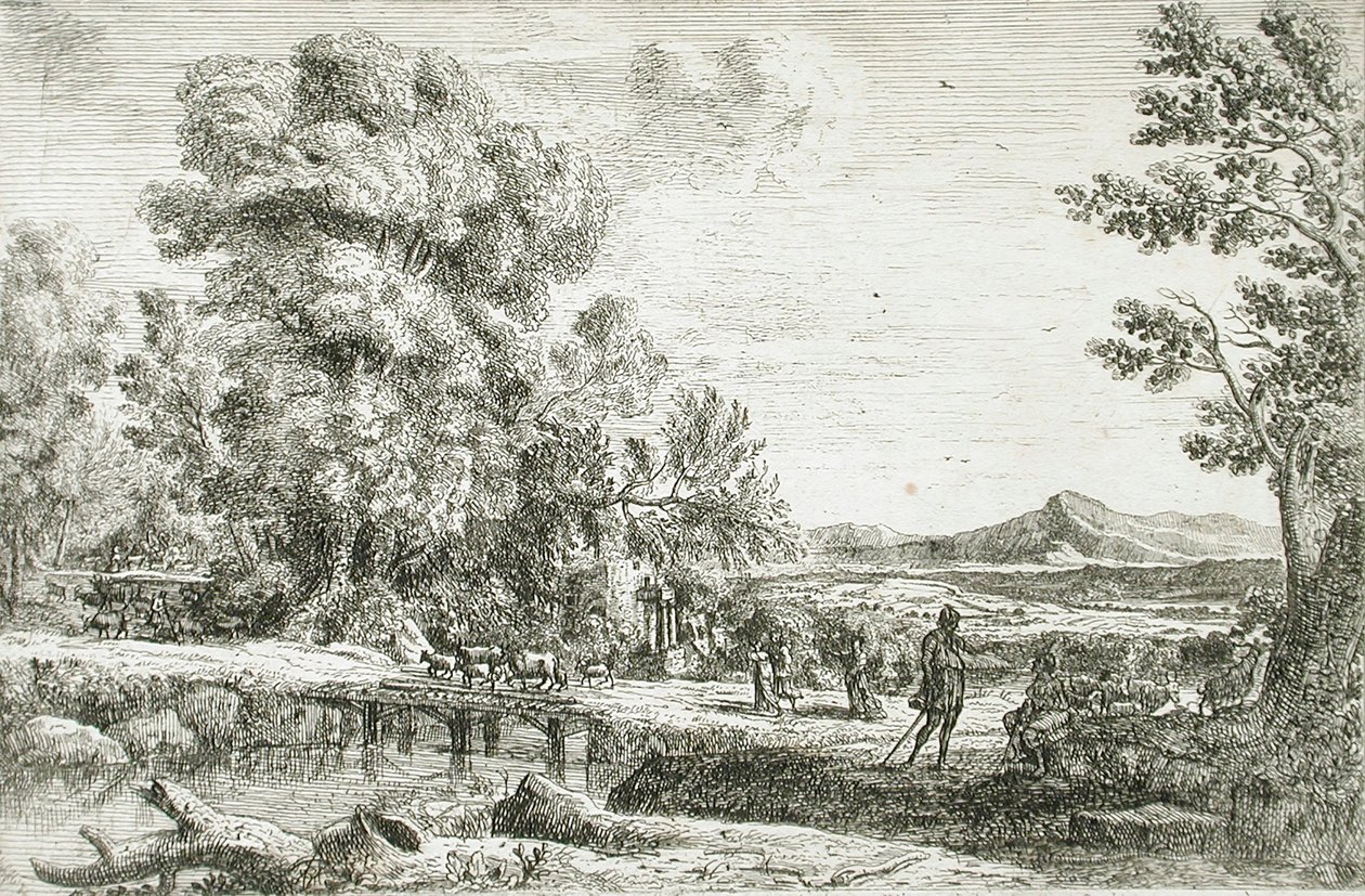 ahşap köprü by Claude Lorrain