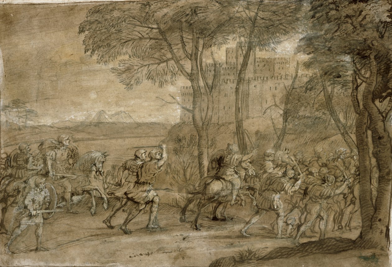 Bir Kaleye Saldırı by Claude Lorrain