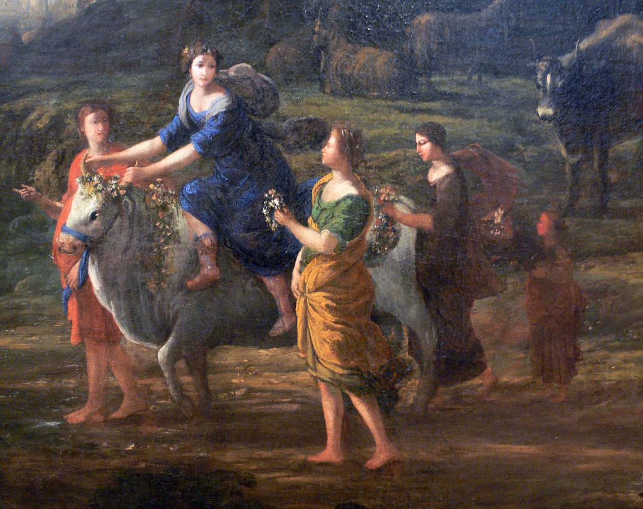 Europa ve Boğa ile Sahil Manzarası by Claude Lorrain