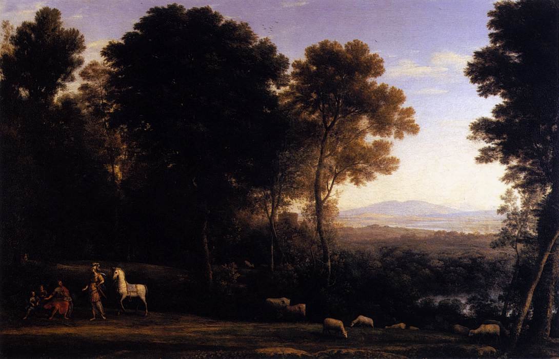 Erminia ve Çobanlar by Claude Lorrain