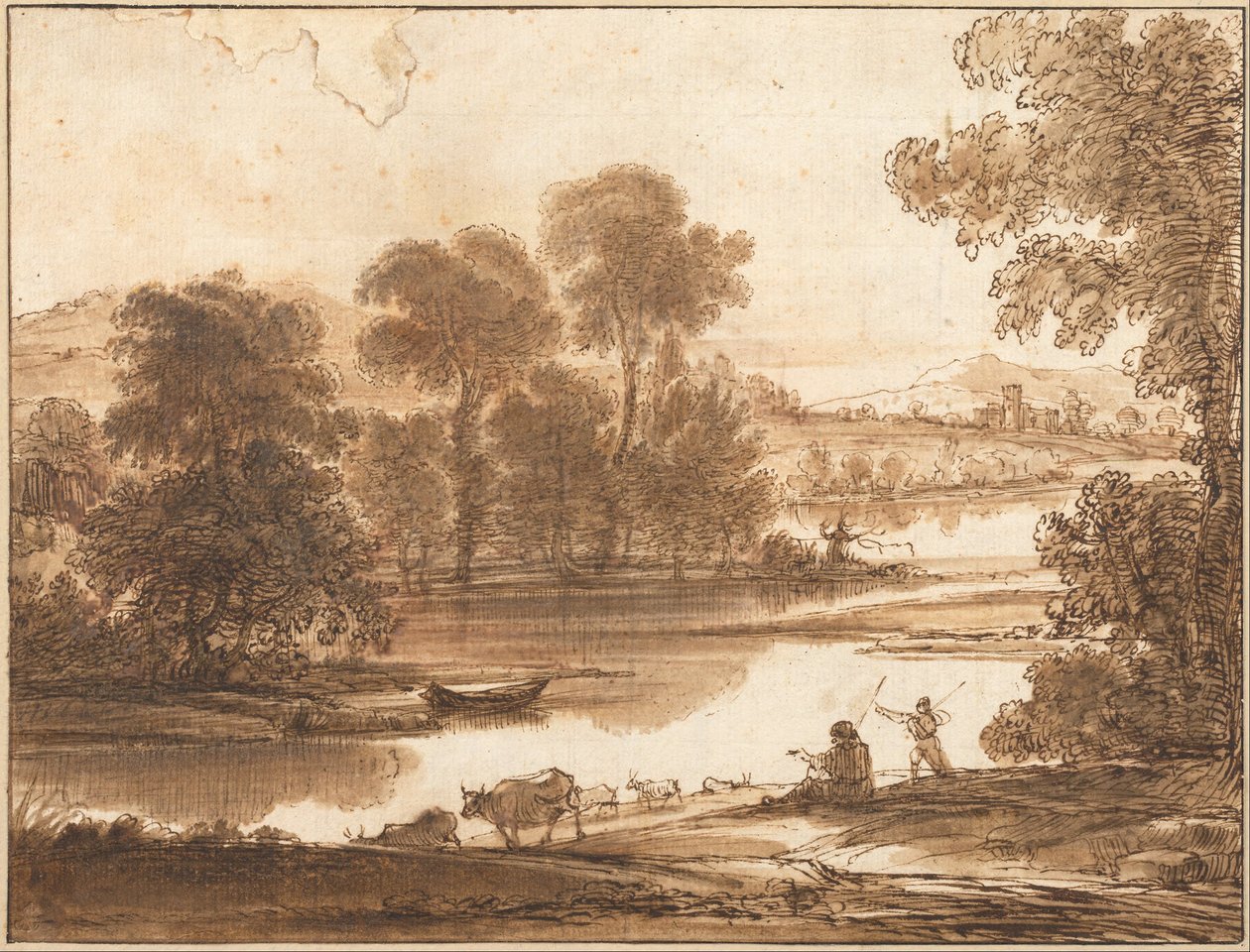 Sulama Yeri Olan Taşkın Ovası by Claude Lorrain