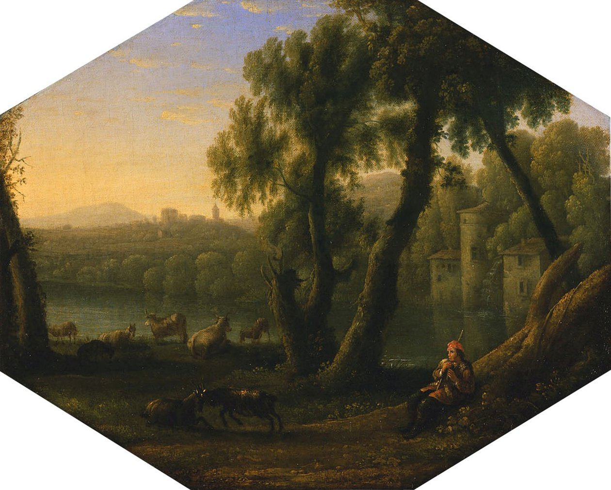 Italianate Landscape, c.1636  by Claude Lorrain