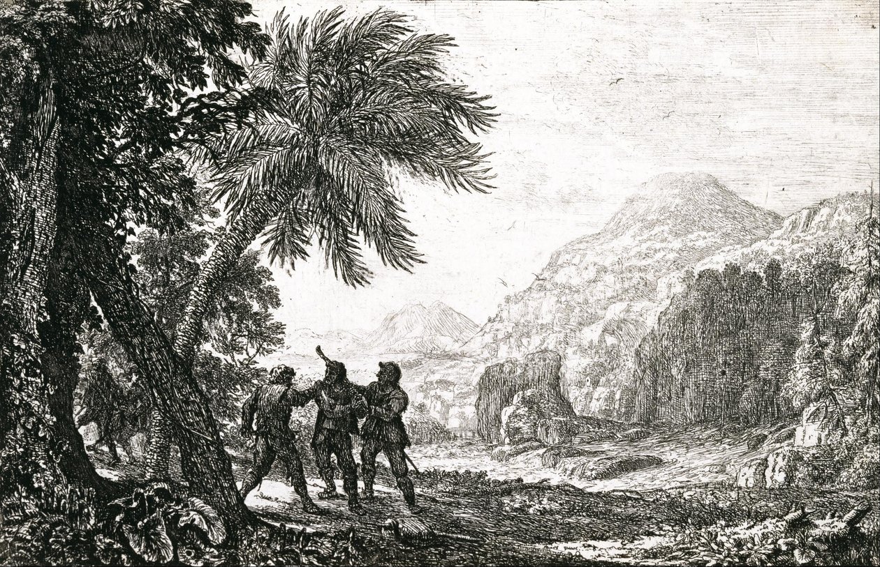 Eşkıyalarla Manzara by Claude Lorrain