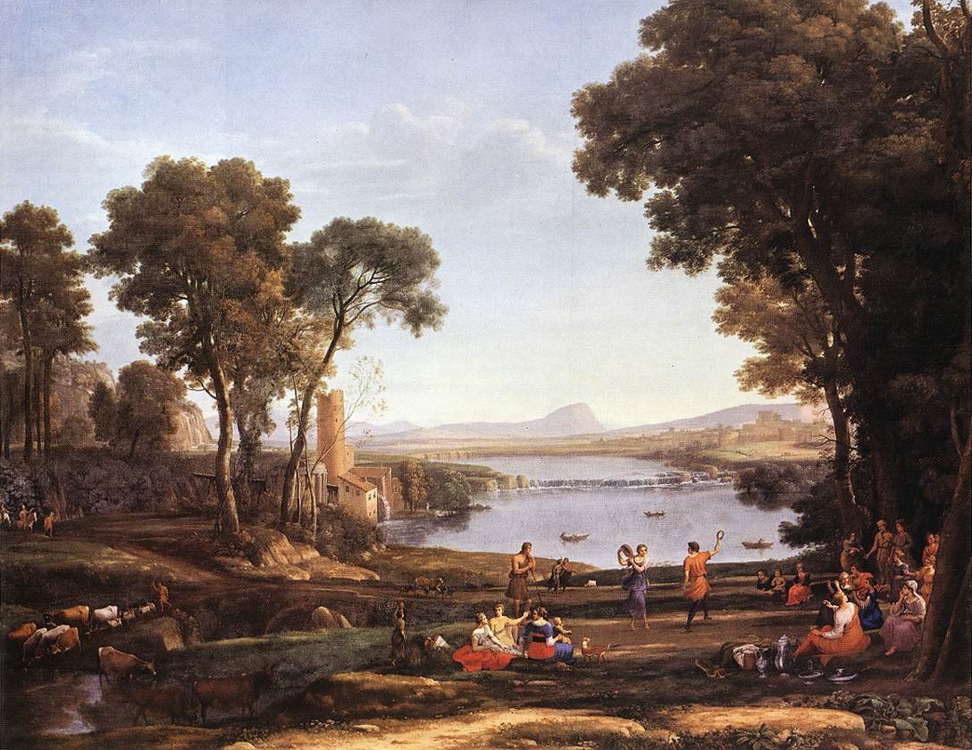 Dans Eden Figürlerle Manzara by Claude Lorrain
