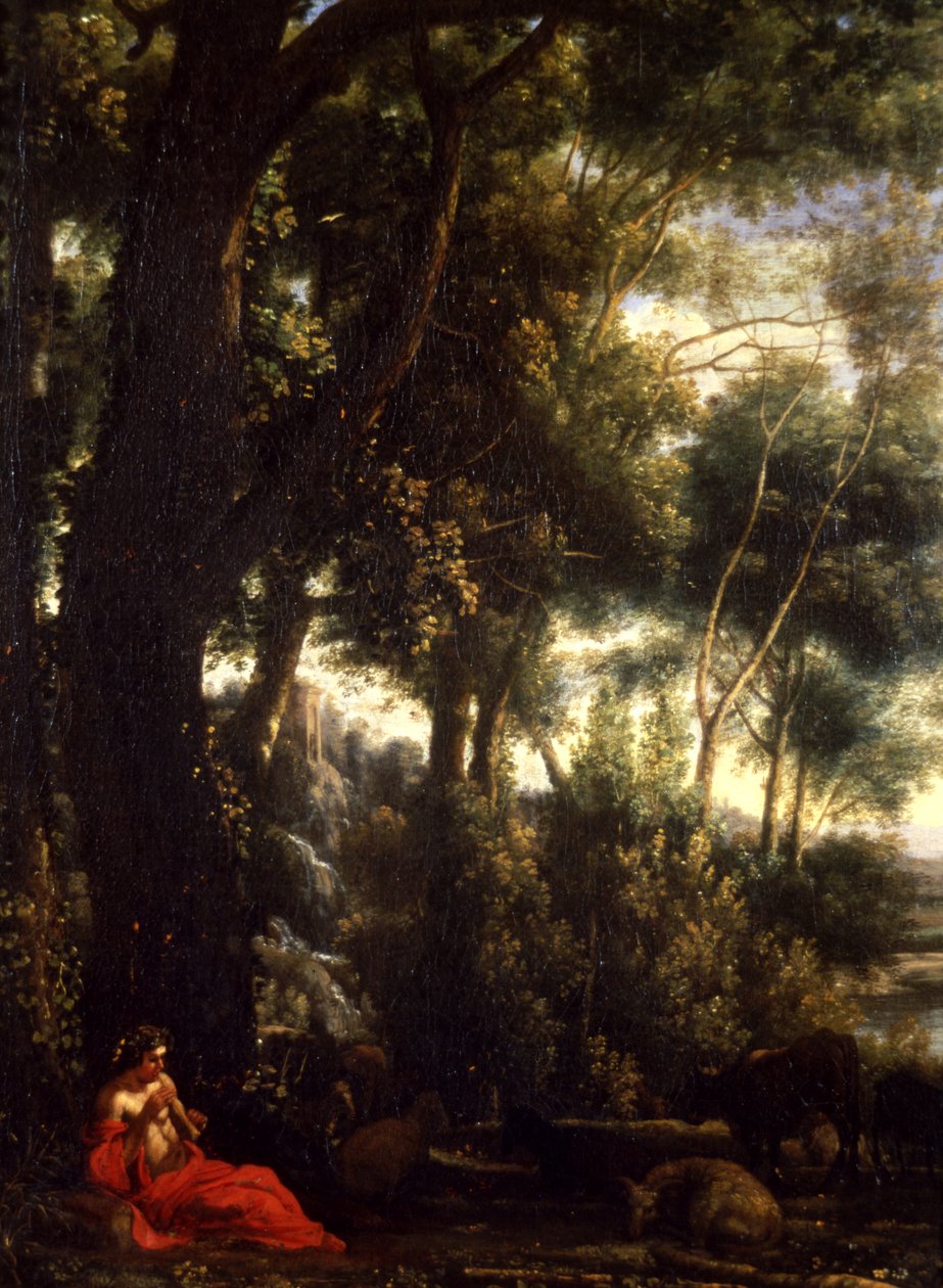 ಶೆಫರ್ಡ್ ಟರ್ಕಿಯೊಂದಿಗೆ ಭೂದೃಶ್ಯ by Claude Lorrain