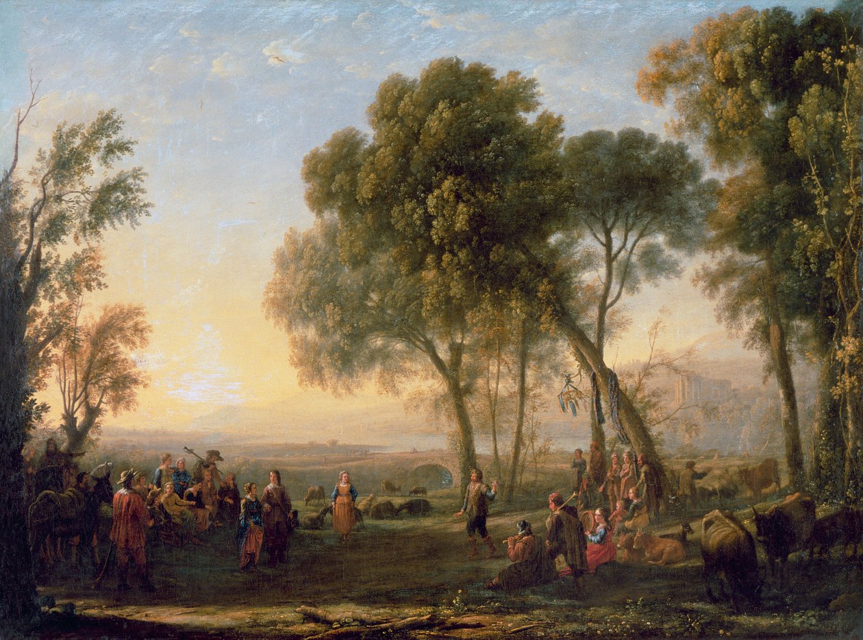 Köy Dansı ile Manzara (petrol) by Claude Lorrain