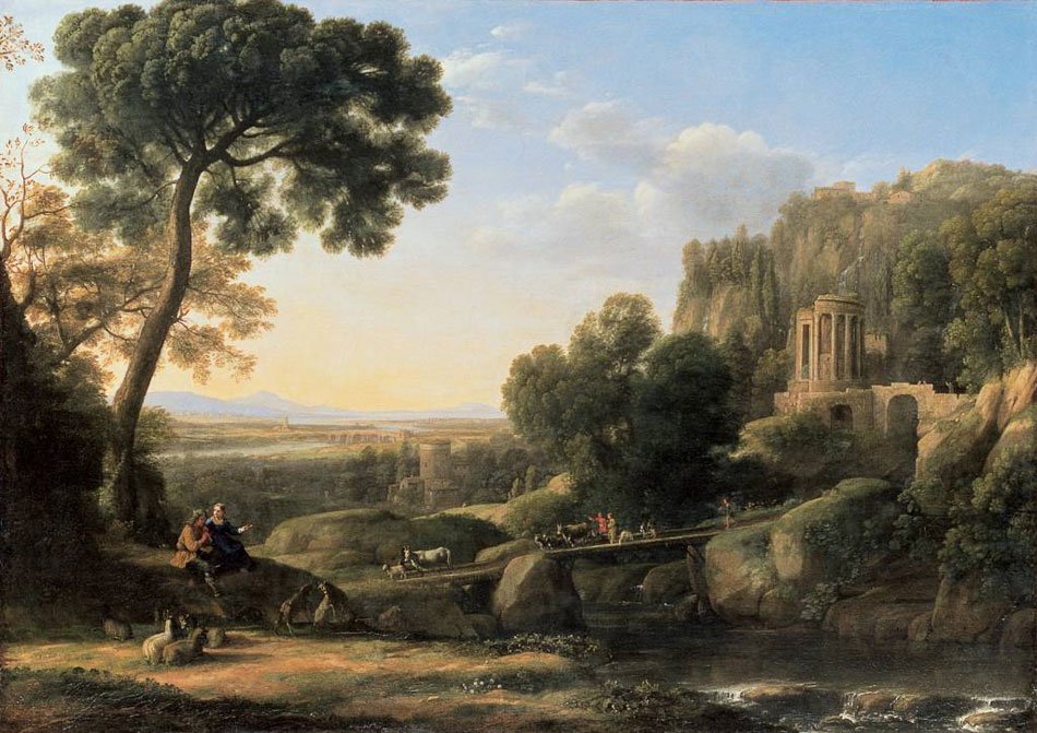 çobanlar ile manzara by Claude Lorrain