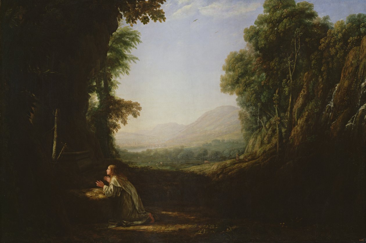Pişman Magdalene ile Manzara by Claude Lorrain