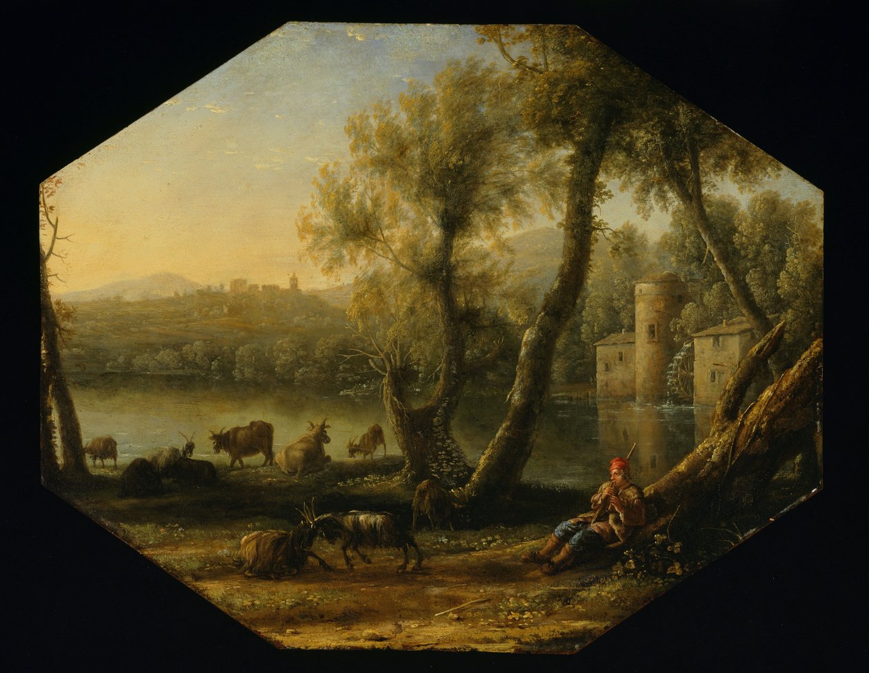 pastoral manzara by Claude Lorrain