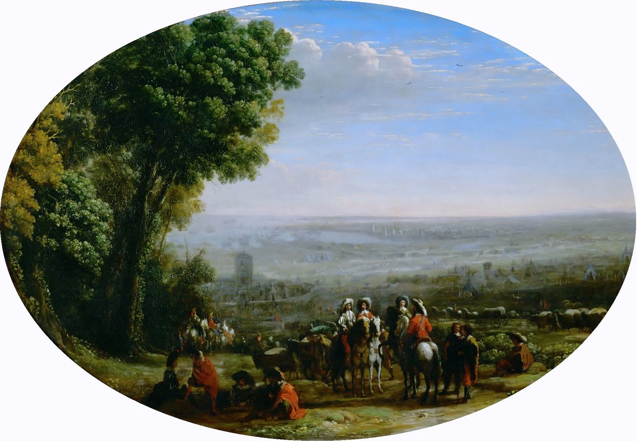 Louis XIII tarafından La Rochelle Kuşatması by Claude Lorrain