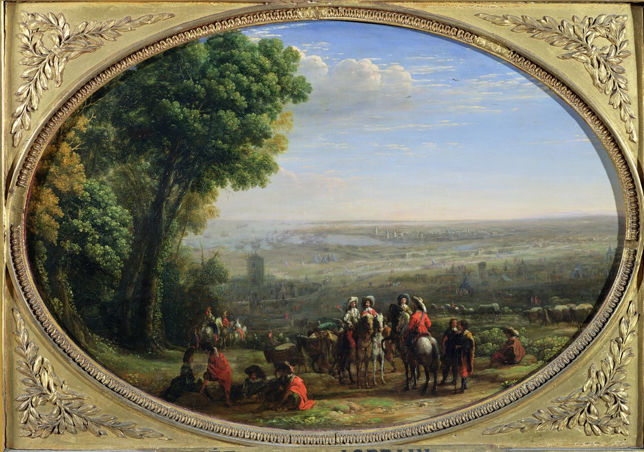 The Siege of La Rochelle by Louis XIII (1601-43) October 1628, c.1631  by Claude Lorrain