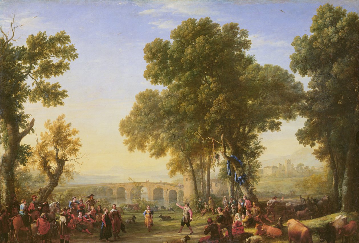 Köy Festivali, 1639 (detay) by Claude Lorrain