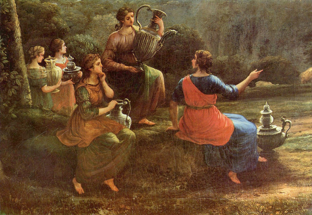Kurban alayı ile Delphi Vedute by Claude Lorrain