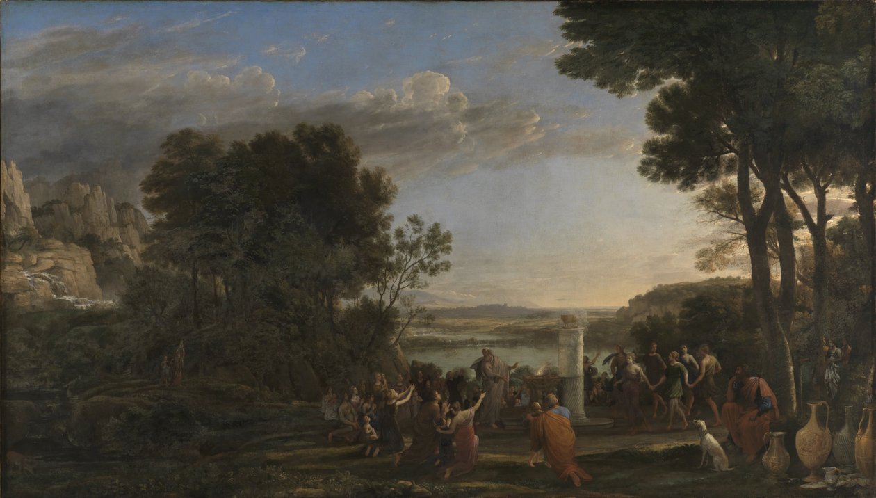 Altın buzağının ibadeti by Claude Lorrain