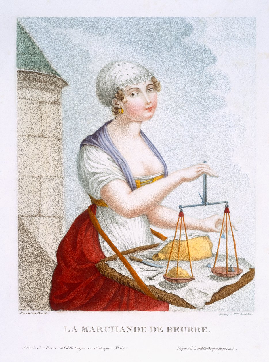 Tereyağı Tüccarı, c.1816 by Claude Louis Desrais