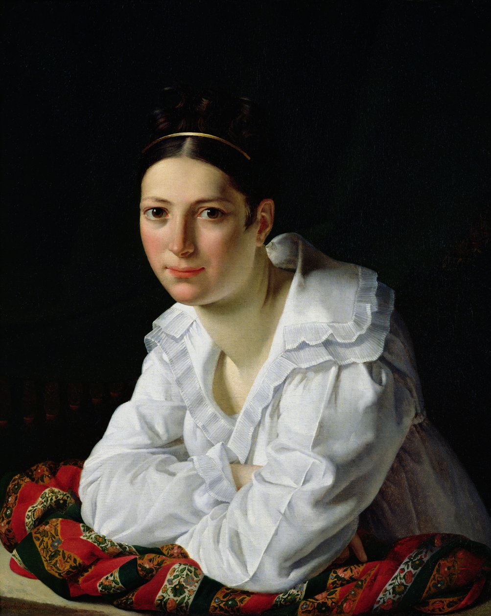 Madama Claude Marie Dubufe (1793-1837) 1818 by Claude Marie Dubufe