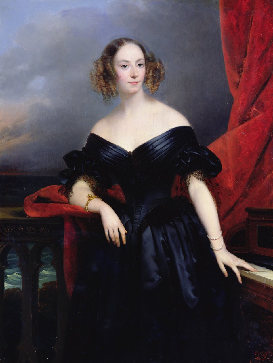 Madame Rampal, Comtesse de Grigneuseville  by Claude Marie Dubufe