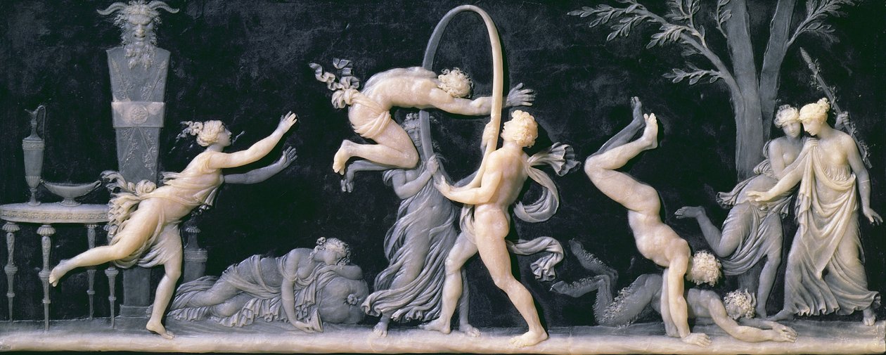 Bacchanalian Oyunları by Claude Michel Clodion